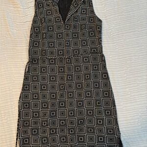 Vintage Express Black and Gray Dress